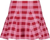 B-Nosy Meisjes rokjes B-Nosy Girls knitted skirt with check inta Rio red 98