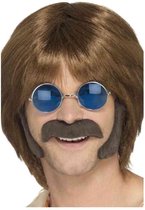 SMIFFYS - Set hippie marron avec moustache et pattes pour homme - Accessoires de vêtements pour bébé > Kit Supporter