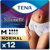 TENA Silhouette Normal Low Waist - M - Wit - 12 stuks