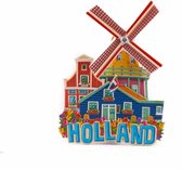 Magneet Polystone Molen Blauw Holland - Souvenir