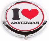 Spiegeldoos I Love Amsterdam Ets - Souvenir
