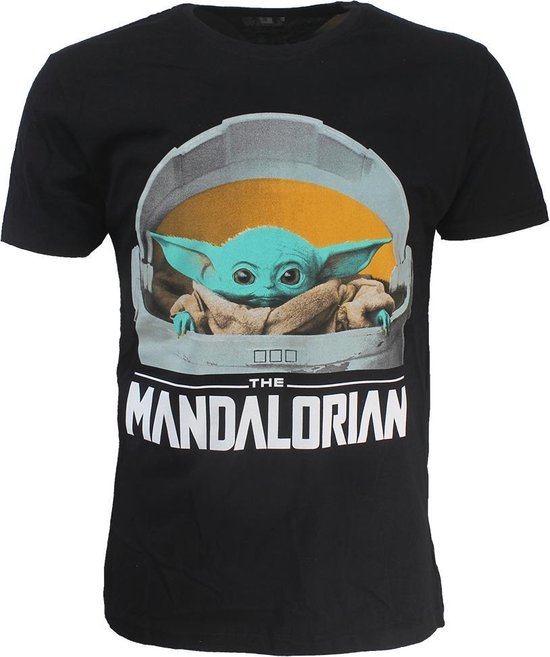 Star Wars Baby Yoda Boys T-Shirt The Mandalorian The Child Print Official Merchandise Gifts for Boys Teenagers 3-13 Years Black and Grey Long Sleeve Top for Kids 