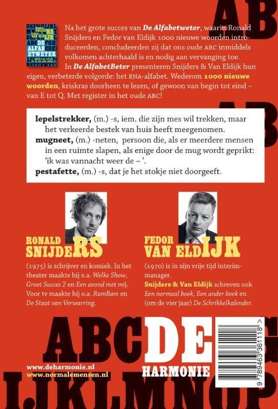 Gepolijst Aggregaat medeklinker De AlfabetBeter, Ronald Snijders | 9789463361118 | Boeken | bol.com