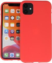 BackCover Hoesje Color Telefoonhoesje voor iPhone 11 - Rood