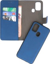 2 in 1 Book Case Telefoonhoesje voor Samsung Galaxy A21s - Navy