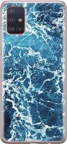 Leuke Telefoonhoesjes - Hoesje geschikt voor Samsung Galaxy A51 - Oceaan - Soft case - TPU - Blauw