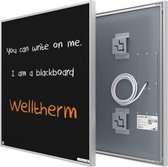 Hoog rendement infrarood stralingspaneel 370 Watt 60x60 cm krijtbord met frame Welltherm