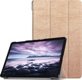 iMoshion Tablet Hoes Geschikt voor Samsung Galaxy Tab A 10.5 (2018) - iMoshion Trifold Bookcase - Goud / Rood