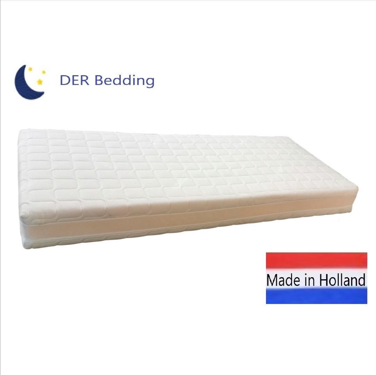 Pocketveringmatras met afdeklaag Koudschuim 180x180 - 23 cm