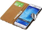 Mobieletelefoonhoesje.nl - Zebra Bookstyle Hoesje voor Galaxy J5 Wit