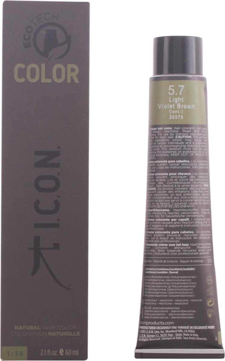 I.c.o.n. Ecotech Color Natural Color #5.7 Light Violet Brown