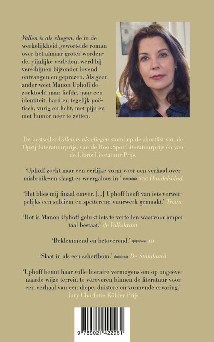 Vallen is als vliegen - back cover