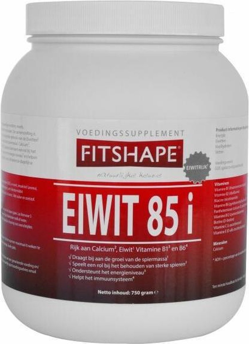 Fitshape Eiwit 85% Banaan - 750 gram - Eiwitshake