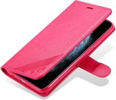 AZNS Apple iPhone 12 Mini Portemonnee Stand Hoesje Rood