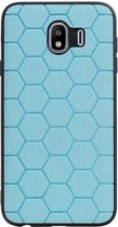 Wicked Narwal | Hexagon Hard Case voor Samsung Samsung Galaxy J4 Blauw