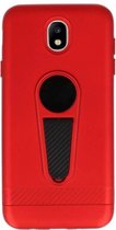 Wicked Narwal | Microfoon series hoesje Samsung Samsung Galaxy J7 2017 Rood