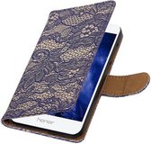 Wicked Narwal | Lace bookstyle / book case/ wallet case Hoes voor Huawei Honor 6 A Blauw