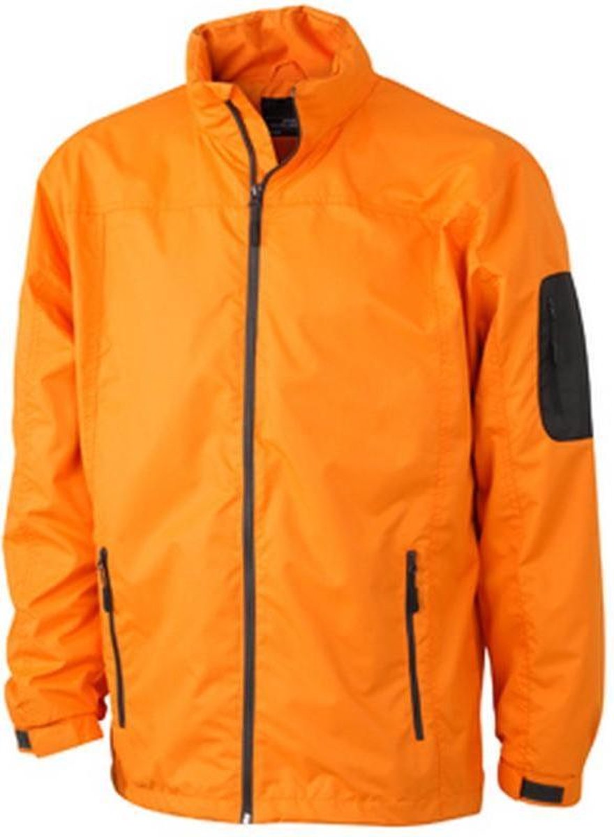 James and Nicholson Heren Windbreker /Koolstof Oranje
