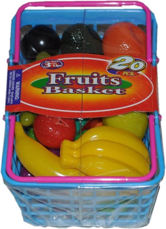 Thumbnail van een extra afbeelding van het spel Winkelmandje met fruit 20 stuks