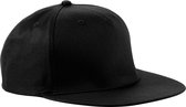 Beechfield Unisex 5 Paneel Retro Rapper Cap (Pakket van 2) (Zwart)