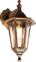 QAZQA new haven - Klassieke Wandlamp voor buiten - 1 lichts - D 21.2 cm - Goud/messing - Buitenverlichting