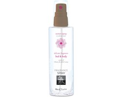 Shiatsu Feromonen Bed & Body Spray Voor Vrouwen - Kers & Witte Lotus