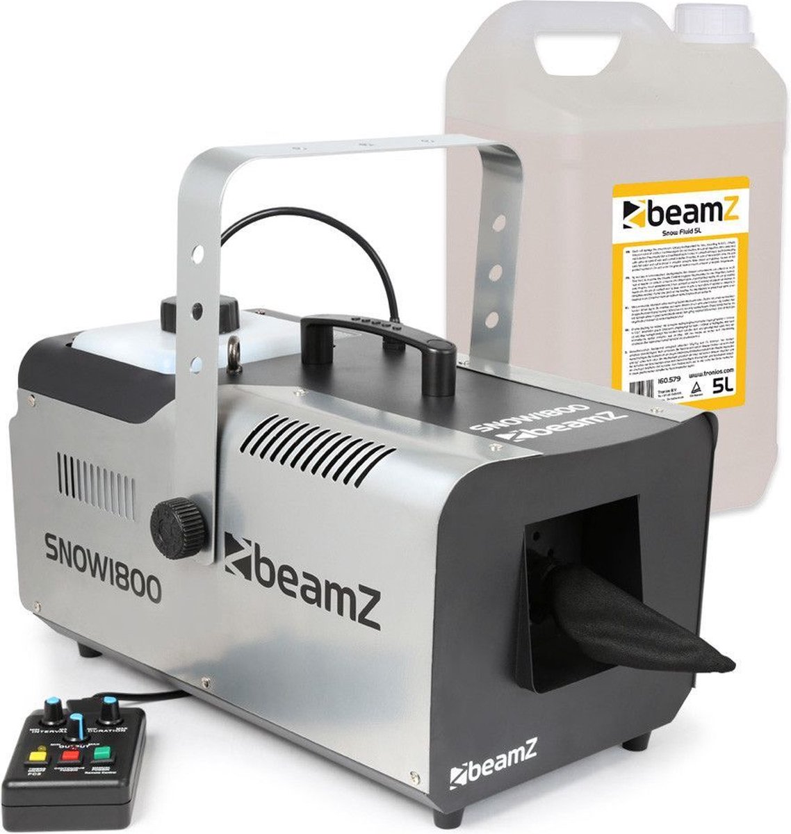 Sneeuwmachine - BeamZ SNOW1800 - inclusief 5 liter sneeuwvloeistof - 