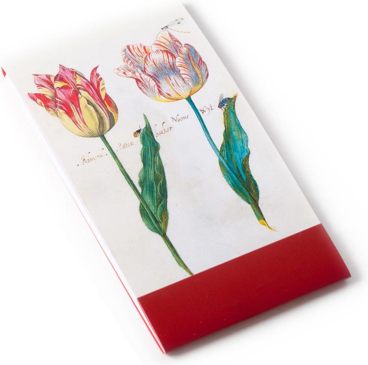 Notitieboekje A7, flip over met ruitjes, Twee tulpen, Marrel