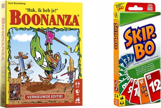 Afbeelding van het spel Spellenbundel - Kaartspellen - 2 Stuks - Boonanza & Skip-Bo