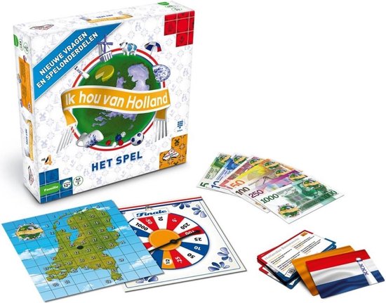 Thumbnail van een extra afbeelding van het spel Spellenbundel - Bordspellen - 2 Stuks - Ik Hou Van Holland & Monopoly Junior