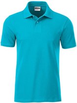 Polo Basis Homme James and Nicholson (Turquoise)