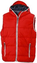 James and Nicholson Heren Maritiem Vest (Rood/Wit)