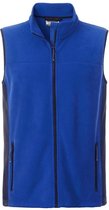 James and Nicholson Heren Workwear Fleece Bodywarmer (Royal Blue/Navy)