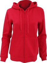 SOLS Femmes / Femmes Seven Full Zipper Sweatshirt / Hoodie (Rouge)