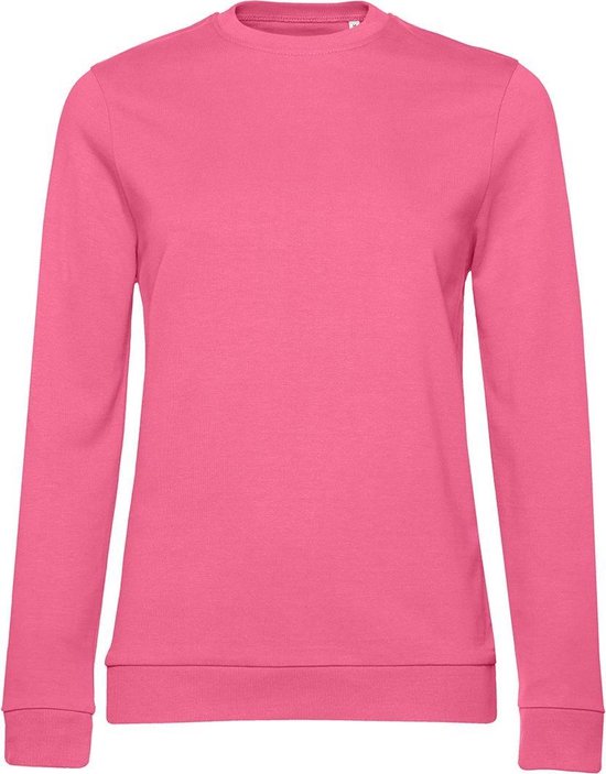 B&C Dames/dames Set-in Sweatshirt (Roze)