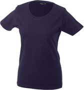 James and Nicholson Dames/dames Basic T-Shirt (Aubergine)