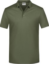 Polo de Basis pour hommes James And Nicholson (Olive)