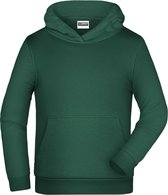 James And Nicholson Kinderen/Kinderen Basic Hoodie (Donkergroen)