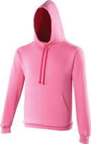 Awdis Varsity Hooded Sweatshirt / Hoodie (Suikerspin Roze/Wit Roze)