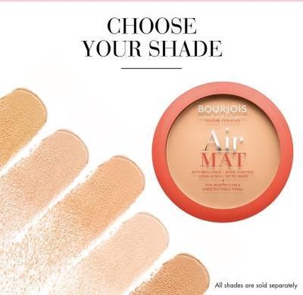 Bourjois Air Mat poeder, 03 Apricot Beige, met 'anti-brillance / shine control'