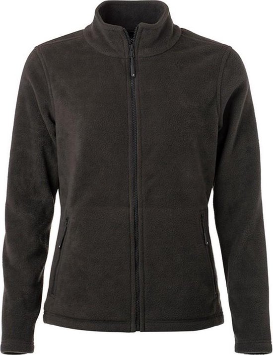 Veste polaire femme / femme James and Nicholson (gris foncé)