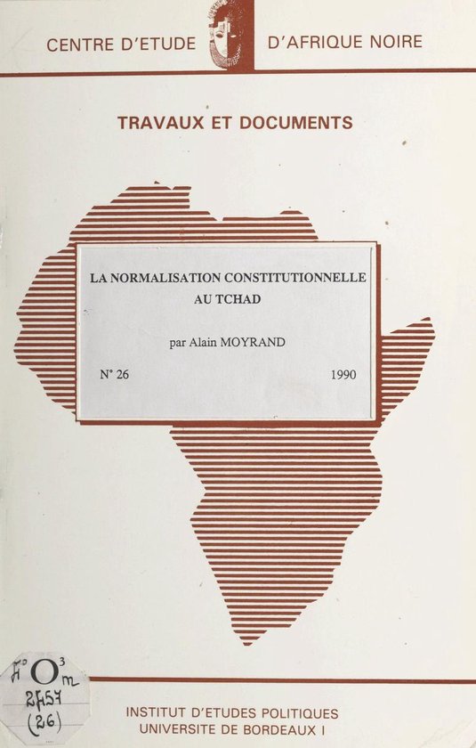 La normalisation constitutionnelle au Tchad - cover
