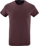 SOLS Heren Regent Slim Fit T-Shirt met korte mouwen (Ossenbloed)