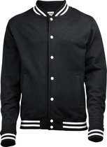 Awdis Volwassenen Unisex College Varsity Jacket (Jet Zwart)