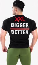 XXL Nutrition O-neck T-Shirt Bigger is Better Zwart XXL
