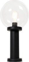 QAZQA sfera - Moderne Staande Buitenlamp | Staande Lamp voor buiten - 1 lichts - H 50 cm - Zwart - Buitenverlichting