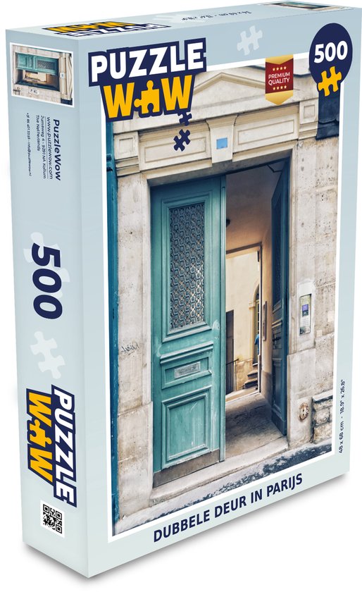 Huh Spelling Ploeg Puzzel 500 stukjes Frankrijk - Dubbele deur in Parijs - PuzzleWow heeft  +100000 puzzels | bol.com