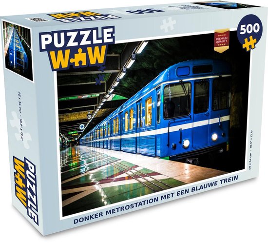 James Dyson Vouwen Reusachtig Puzzel 500 stukjes Metro - Donker metrostation met een blauwe trein -  PuzzleWow heeft... | bol.com