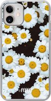 iPhone 12 Mini Hoesje Transparant TPU Case - Daisies #ffffff