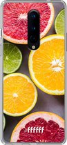 OnePlus 8 Pro Hoesje Transparant TPU Case - Citrus Fruit #ffffff